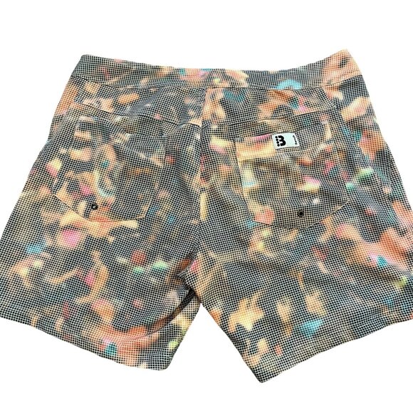 🔥 Bench City Surfers Swim Shorts 34 Pixelated Mesh Print Street Style 🏄‍♂️ - Picture 2 of 7
